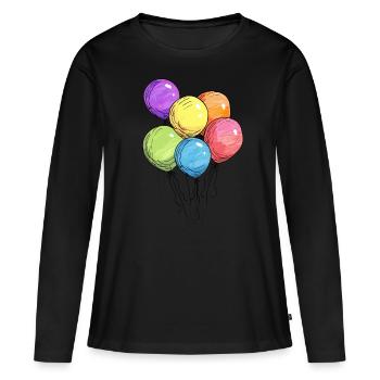 Birthday Birthgay Birth-gay Lgbt Gay - Women's Premium Organic Long Sleeve Shirt - black - Front - Julia (174cm)