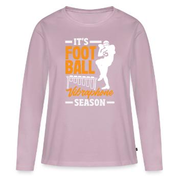Vibraphon-musikinstrument - Frauen Premium Bio Langarmshirt - Altrosa - Vorne - Julia (174cm)