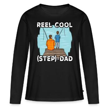 Reel Cool Step Dad - Women's Premium Organic Long Sleeve Shirt - black - Front - Julia (174cm)