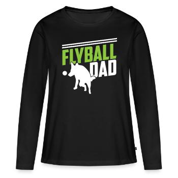 Flyball Canine Sport Agility Parcour Dog - Frauen Premium Bio Langarmshirt - Schwarz - Vorne - Julia (174cm)