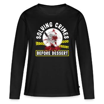 Murder Mystery Dinner, Murder Mystery Dinner - Women's Premium Organic Long Sleeve Shirt - black - Front - Julia (174cm)
