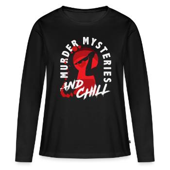 Murder Mystery Dinner, Murder Mystery Dinner - Women's Premium Organic Long Sleeve Shirt - black - Front - Julia (174cm)