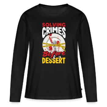 Murder Mystery Dinner, Murder Mystery Dinner - Women's Premium Organic Long Sleeve Shirt - black - Front - Julia (174cm)