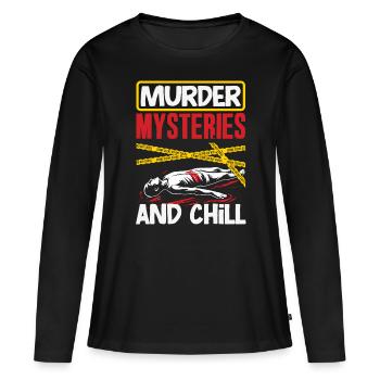 Murder Mystery Dinner, Murder Mystery Dinner - Women's Premium Organic Long Sleeve Shirt - black - Front - Julia (174cm)