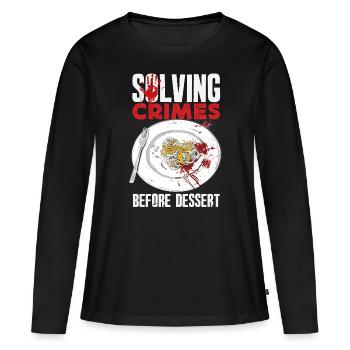 Murder Mystery Dinner, Murder Mystery Dinner - Women's Premium Organic Long Sleeve Shirt - black - Front - Julia (174cm)
