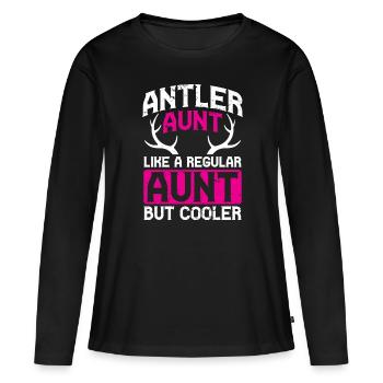 Chasse à l’échelle Chasse au chasseur d’écailles - T-shirt manches longues Premium bio Femme - noir - Devant - Julia (174cm)