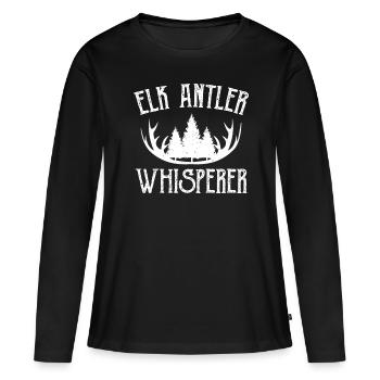 Chasse à l’échelle Chasse au chasseur d’écailles - T-shirt manches longues Premium bio Femme - noir - Devant - Julia (174cm)