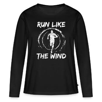 Athlétisme Jeux d’athlétisme - T-shirt manches longues Premium bio Femme - noir - Devant - Julia (174cm)