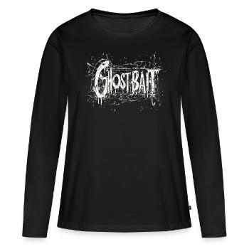 Appât fantôme Paranormal Chasseur de fantômes - T-shirt manches longues Premium bio Femme - noir - Devant - Julia (174cm)
