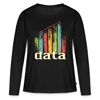 Behavioral Analyst Data Coding - Women's Premium Organic Long Sleeve Shirt - black - Front - Julia (174cm)
