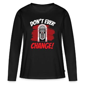 Karaoke Master Juke Box de musique rétro - T-shirt manches longues Premium bio Femme - noir - Devant - Julia (174cm)