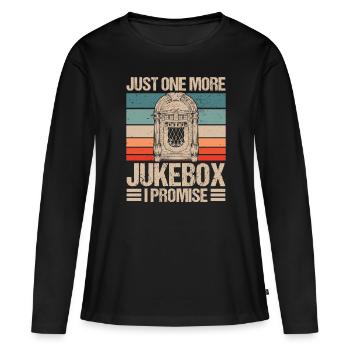 Karaoke Master Juke Box de musique rétro - T-shirt manches longues Premium bio Femme - noir - Devant - Julia (174cm)