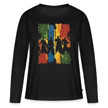 Arnis Eskrima Kali Fma - T-shirt manches longues Premium bio Femme - noir - Devant - Julia (174cm)