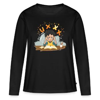 phonemisScience de la conscience phonémique - T-shirt manches longues Premium bio Femme - noir - Devant - Julia (174cm)