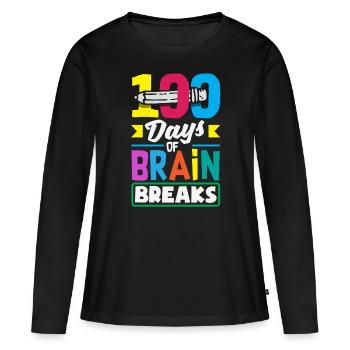 Schule Psych Berater Psychologie - Frauen Premium Bio Langarmshirt - Schwarz - Vorne - Julia (174cm)