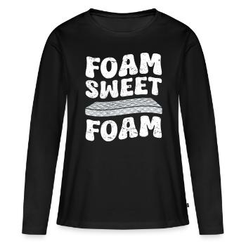 Restaurateur Meubles rembourrés - T-shirt manches longues Premium bio Femme - noir - Devant - Julia (174cm)