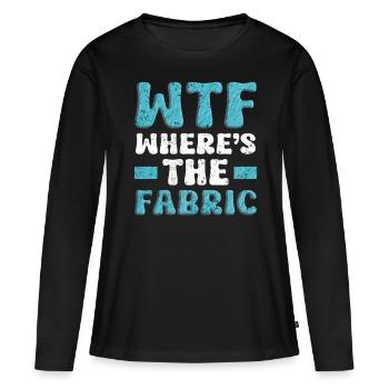 Restaurateur Meubles rembourrés - T-shirt manches longues Premium bio Femme - noir - Devant - Julia (174cm)