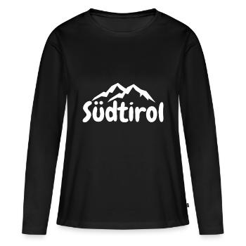 Tyrol du Sud - T-shirt manches longues Premium bio Femme - noir - Devant - Julia (174cm)