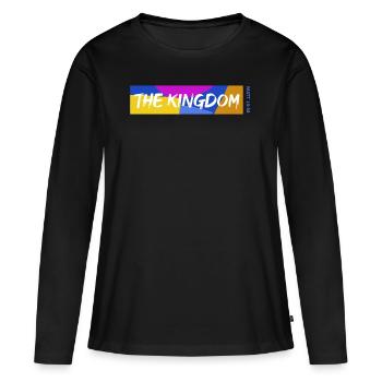 Le Royaume de Dieu - T-shirt manches longues Premium bio Femme - noir - Devant - Julia (174cm)