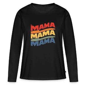 Super Love Mom - Women's Premium Organic Long Sleeve Shirt - black - Front - Julia (174cm)