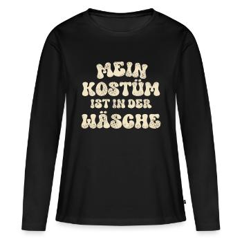 Karneval Fasching - Frauen Premium Bio Langarmshirt - Schwarz - Vorne - Julia (174cm)