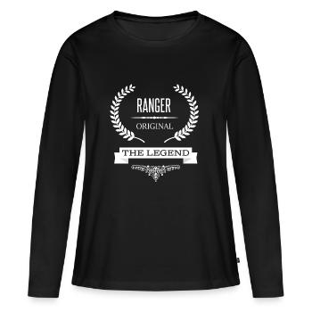 Ranger - Frauen Premium Bio Langarmshirt - Schwarz - Vorne - Julia (174cm)