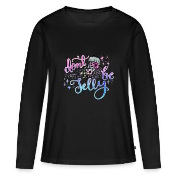 Ocean Sublimation - Women's Premium Organic Long Sleeve Shirt - black - Front - Julia (174cm)