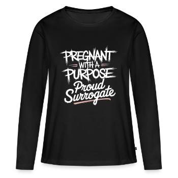 A special journey of a lifetime - Women's Premium Organic Long Sleeve Shirt - black - Front - Julia (174cm)