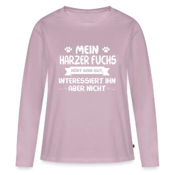 Harzer Fuchs - Frauen Premium Bio Langarmshirt - Altrosa - Vorne - Julia (174cm)