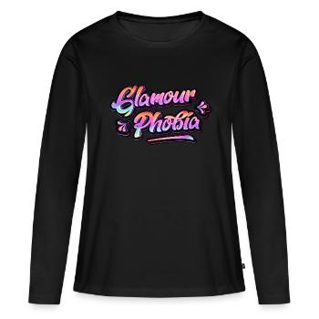 Glamourphobia Glamour Phobie - T-shirt manches longues Premium bio Femme - noir - Devant - Julia (174cm)