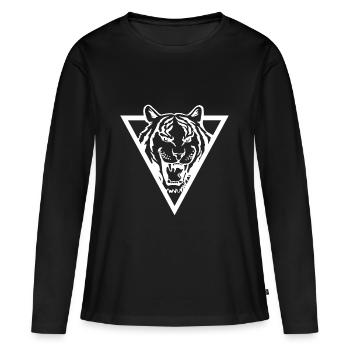Tigers Roar - Tiger - Women's Premium Organic Long Sleeve Shirt - black - Front - Julia (174cm)