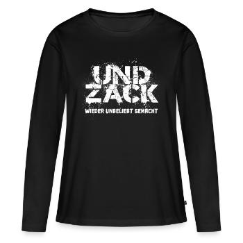 Et rendu Zack à nouveau impopulaire - T-shirt manches longues Premium bio Femme - noir - Devant - Julia (174cm)