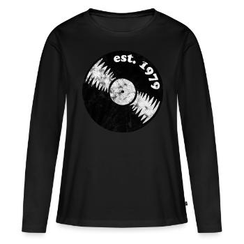 Millésime 1979 - T-shirt manches longues Premium bio Femme - noir - Devant - Julia (174cm)