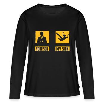 Capoeira - T-shirt manches longues Premium bio Femme - noir - Devant - Julia (174cm)