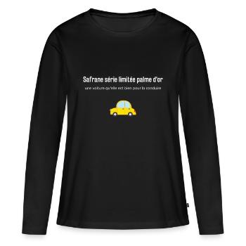 la cité de la peur humour texte - T-shirt manches longues Premium bio Femme - noir - Devant - Julia (174cm)