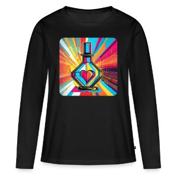 Elixir of Love - Women's Premium Organic Long Sleeve Shirt - black - Front - Julia (174cm)