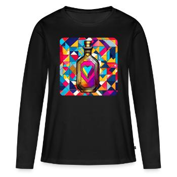 Elixir of Love - Women's Premium Organic Long Sleeve Shirt - black - Front - Julia (174cm)
