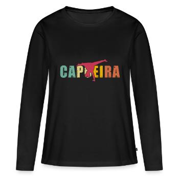 Capoeira - T-shirt manches longues Premium bio Femme - noir - Devant - Julia (174cm)