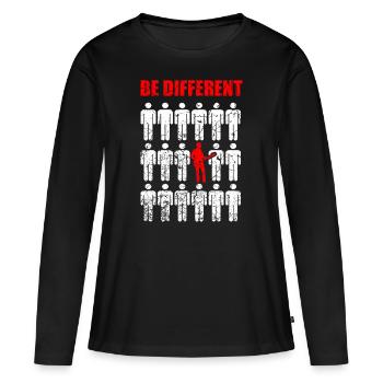 Rocker Rock Guitare Guitariste Alternative - T-shirt manches longues Premium bio Femme - noir - Devant - Julia (174cm)