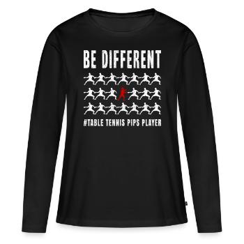 Table tennis pimples Table tennis bats - Women's Premium Organic Long Sleeve Shirt - black - Front - Julia (174cm)