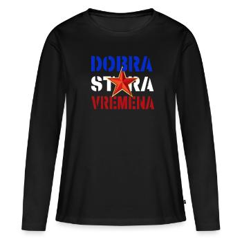 Jugoslawien Yugoslavia Jugoslavija - Women's Premium Organic Long Sleeve Shirt - black - Front - Julia (174cm)