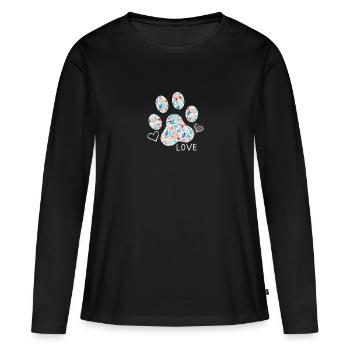 Animal love, dog - Women's Premium Organic Long Sleeve Shirt - black - Front - Julia (174cm)