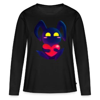 Kingdom Hearts - Herzschatten - Frauen Premium Bio Langarmshirt - Schwarz - Vorne - Julia (174cm)