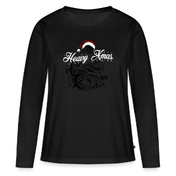 Heavy Christmas Metal Christmas Bad Santa - Women's Premium Organic Long Sleeve Shirt - black - Front - Julia (174cm)