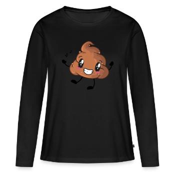 Scheißhaufen Scheiße - Frauen Premium Bio Langarmshirt - Schwarz - Vorne - Julia (174cm)