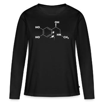 Klettern Adrenalin, Kletterer, Klettern - Frauen Premium Bio Langarmshirt - Schwarz - Vorne - Julia (174cm)