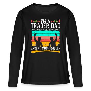 Day Trader Stock Forex Trader Poison - T-shirt manches longues Premium bio Femme - noir - Devant - Julia (174cm)