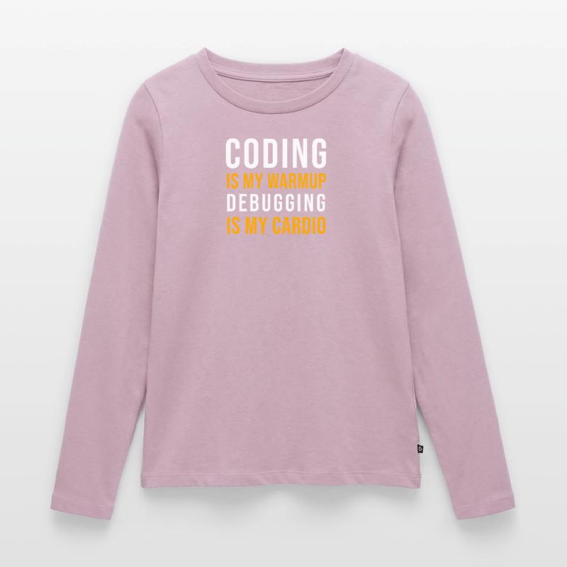Informatiker Programmierer Coding Debugging Spruch Frauen Premium Bio Langarmshirt