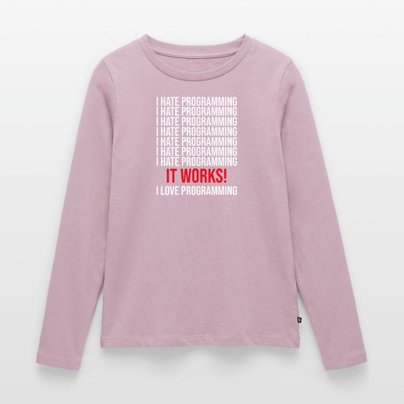 Programmer I hate programming Women's Premium Organic Long Sleeve Shirt