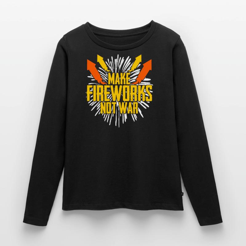 Pyro Fireworks Rocket Firecracker Pyrotechnics Women's Premium Organic Long Sleeve Shirt